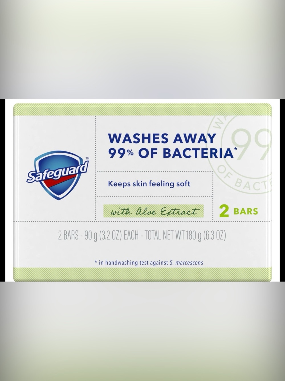 Safeguard Micellar Deep Cleansing Deodorant Soap Aloe, 2 Bars 3.2 oz Each